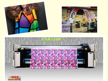 Double résolution maximum de l'imprimante à jet d'encre de machine d'imprimante de tissu d'encre de colorant de Cmyk 1800DPI