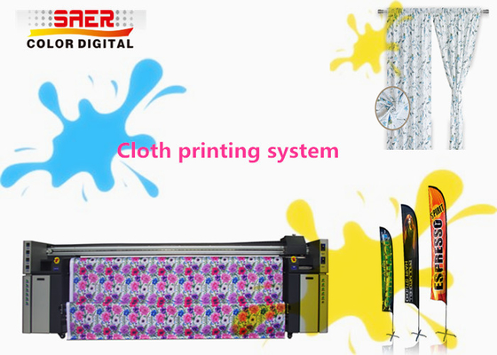 machine d'impression de tissu de coton de drapeau de 3.2m 1440dpi 380V