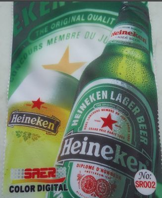 Dirigez le tissu d'impression de Digital de satin de sublimation de WhiteTextile de colorant pour faire le drapeau