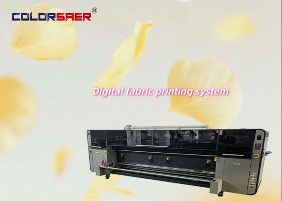 Affiche la Machine d'impression de bannières de drapeaux de plage, traceur Textile grand Format de 3200mm avec encre pigmentée et de Sublimation