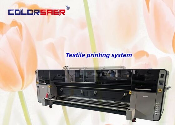 Imprimante textile numérique à jet d'encre industrielle d'intérieur et d'extérieur de 3,2 m, machine d'impression de haute précision avec 4 têtes d'impression I3200A1