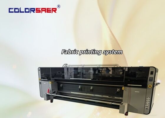 Imprimante directe sur tissu de 3,2 mètres avec tête d'impression I3200A1, système d'impression textile à jet d'encre avec encre pigmentaire et à sublimation