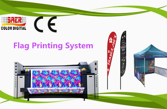 Double imprimante à jet d'encre de sublimation de textile de colorant de CMYK Large Format 0